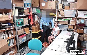 Corrupt cop got busted a petite teen because of felony