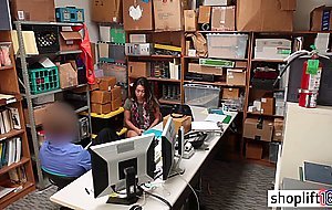 Perverted LP officer got busted sexy brunette thief