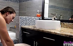 She shows a bit of reluctance with him