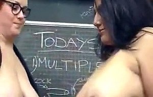 Busty Teacher Works Over Student