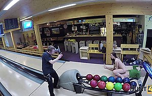 Hunt4k. guy penetrates attractive beauty while cuckold plays bowling