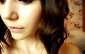 horny russian teen having fun fingering herself