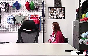 Redhead teen caught because of jewelry by a policeman