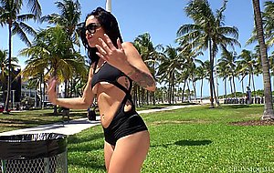 Kissa sins, kissa sins miami beach vacation with an anal creampie