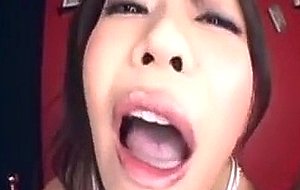 Asian bj cum in mouth swallow keeps on sucking