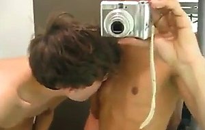 Home video of 2 bfs in store fitting room wanking   