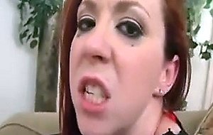 Redhead Bitch Takes DAP And Farts Out Her Cum