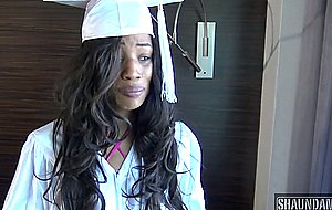 Choles graduation for a goregous ebony babe