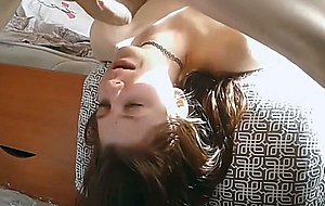 Face fucked and whip cream anal for nasty slut