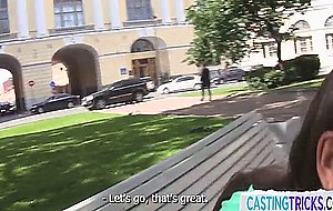 Beautiful euro gets plowed by casting agent 