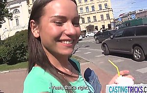 Beautiful euro gets plowed by casting agent 