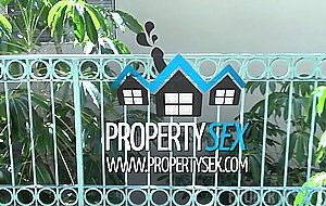 Propertysex - attractive blonde realtor fucks renter in apartment