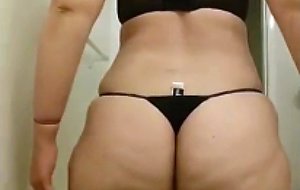 Yr old curvy coed showing off her big ass