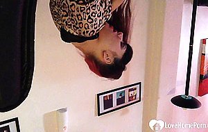 Naughty babysitter teases with her stunning body