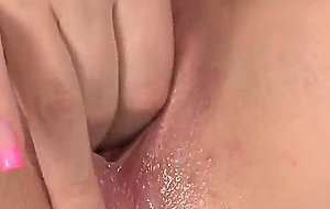 Natural sweetie is spreading soft vagina in close   