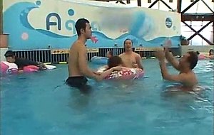 Teens attacked by pervs in a waterpark! 