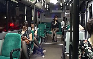 Accidental affair in a japanese public bus