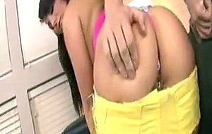 Teen shows off tight young body