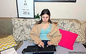 Clothed amateur chats in webcam show