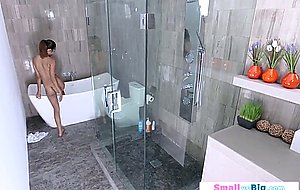 Petite stepsis rides stepbros big cock 