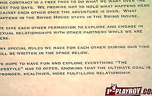 Amateur swinger couple is having sex