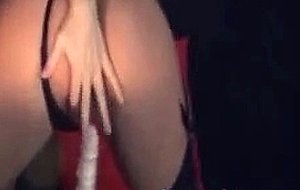 Busty maman plays with vibrator on webcam
