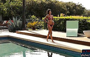 Black teen model Noelle Monique strips off her bikini