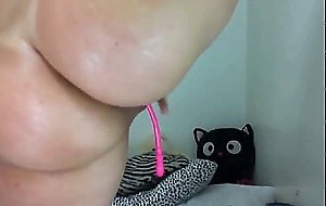 naughty girl enjoys lovense lush inside her pussy