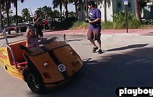 Crazy big tits lesbians enjoyed a crazy outdoor games