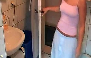 Blowjob and bang in the bathroom