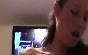 Hot chick gets fucked in a homemade video