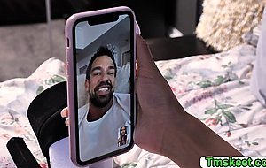 Petite Asian teens Lulu Chu and Jada Kai rides their professors cock