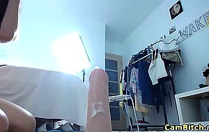 18yo teen having fun masturbating on webcam 
