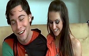 Rachel Roxxx swallows intense cock and plays with her tits