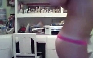 Beautiful teen masturbates on webcam