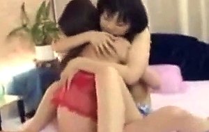 Hot japanese lesbians scissoring each other