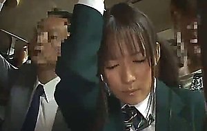 Schoolgirl groped by stranger in a crowded train