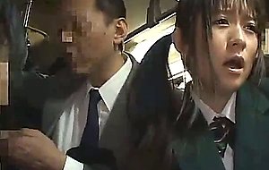 Schoolgirl groped by stranger in a crowded train