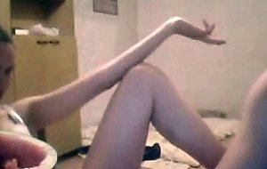 Rusian couple summer fun on table