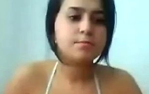 Pretty schoogirl with shaved pussy bating