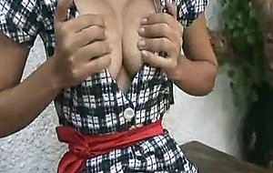 Hot ladyboy stripping and playing with her cock