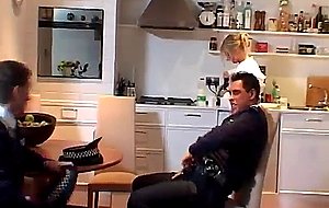 Horny cops team up to fuck a sweet blonde housewife