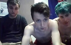 Emo webcam twink threesome