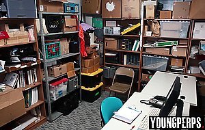 Straight caucasian perp detained and ass fucked hard