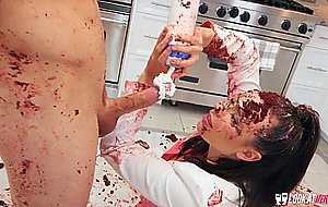Messy maid enjoys hardcore sex being smeared in syrup, cream and sperm – Naked Girls