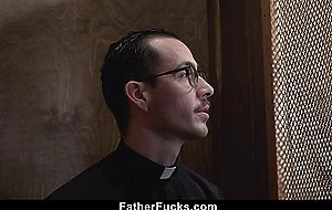 Father Fiore Stuffs His Dick Inside The Boy’s Puckering Asshole