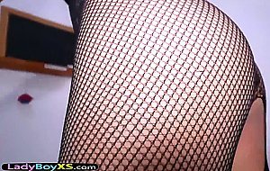 Sexy asian ladyboy chick gets her ass rough fucked