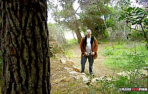 Cutie in the woods is looking for dick hd