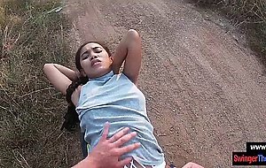 Thai amateur teen hottie gets fucked outdoor in public