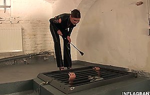 German dominatrix loves spanking and anally drilling her slave
